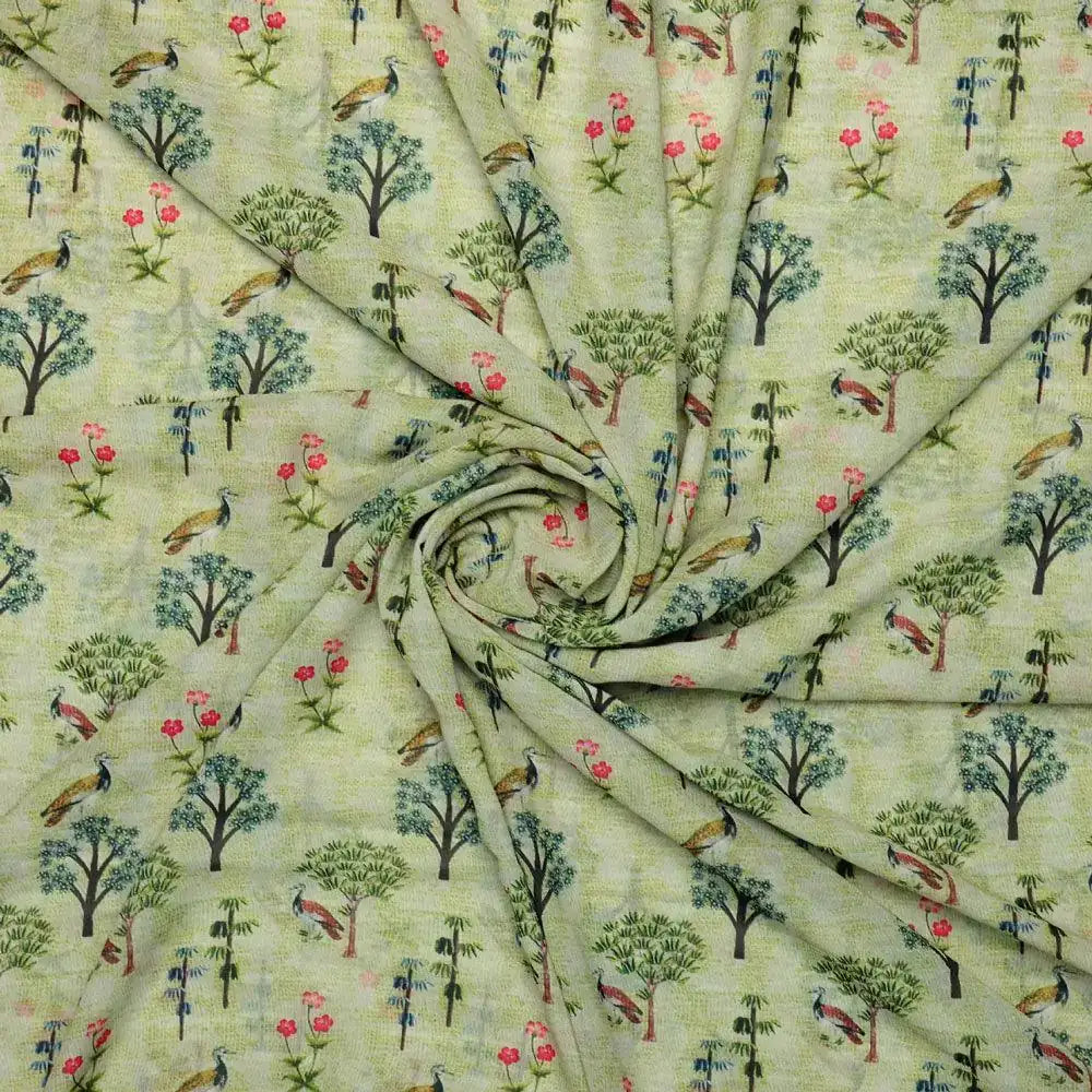 Pista Chinoiserie With Birds Digital Printed Fabric - Weightless – we 0 ma04430 110 pista chinoiserie with birds digital printed fabric weightless 1