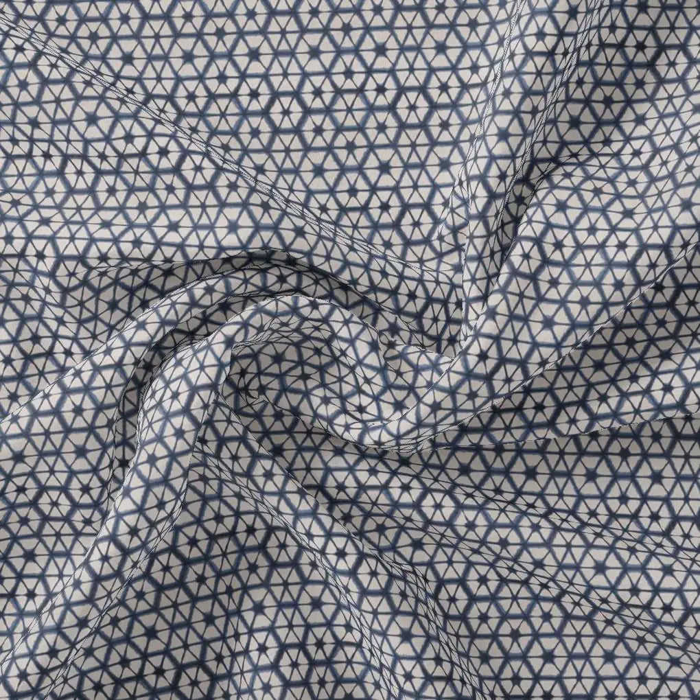 Creative Morden Abstract Hexagon Digital Printed Fabric - Weightless – we 0 ma0932 110 creative morden abstract hexagon digital printed fabric weightless 1