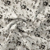 Black And White Orchid Digital Printed Fabric - Weightless – we 0 ma09708 110 black and white orchid digital printed fabric weightless 1