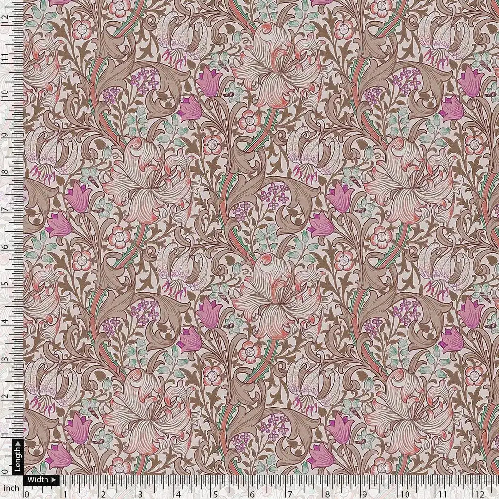 Festive Curve Design Pink Doted Flower Digital Printed Fabric - Weightless – we 0 ta 06000 110 festive curve design pink doted flower digital printed fabric weightless 4