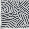 Attractive Black Strips With Bone Colour Digital Printed Fabric - Weightless – we 0 ta0078 110 attractive black strips with bone colour digital printed fabric weightless 4