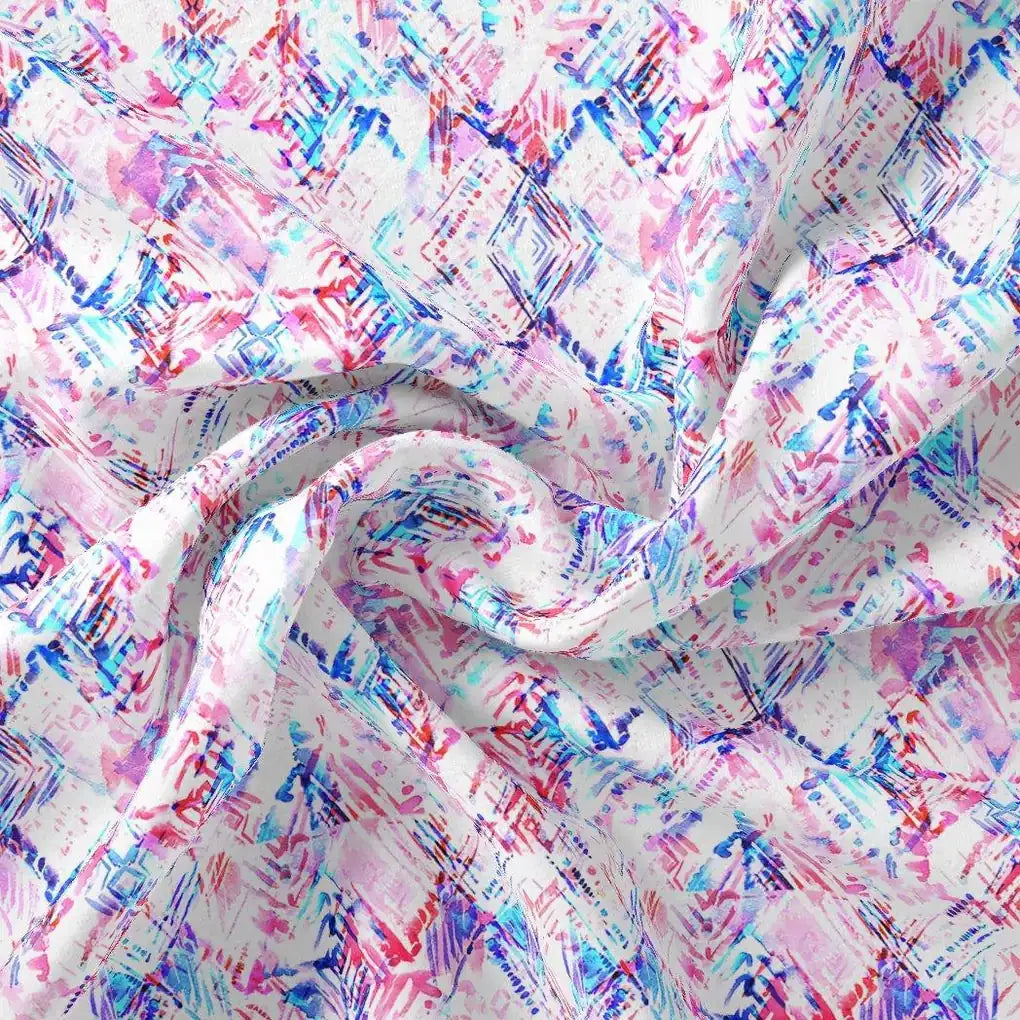 Geometric Colourful Water paint Digital Printed Fabric - Weightless – we 0 ta0104 110 geometric colourful water paint digital printed fabric weightless 1