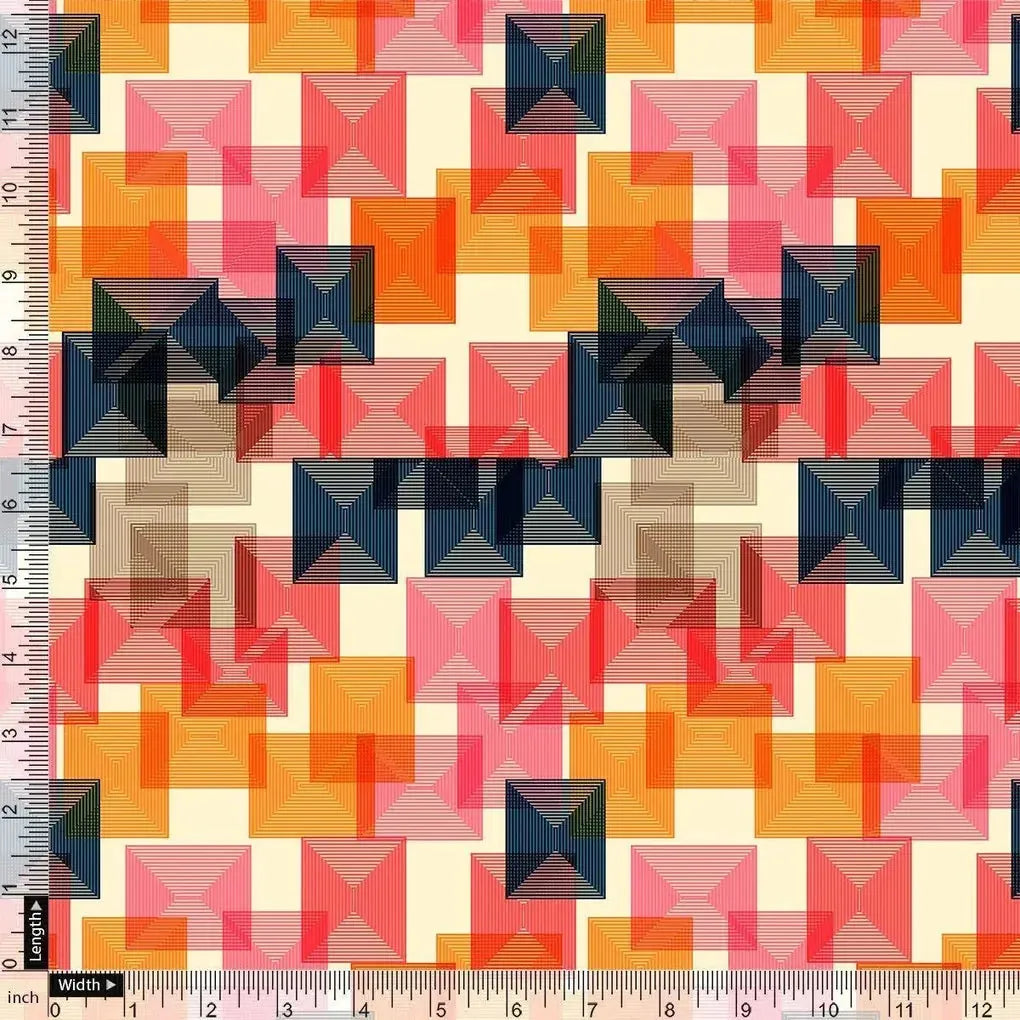 Abstract Squares Digital Printed Fabric – we 0 ta01098 110 abstract squares digital printed fabric 4