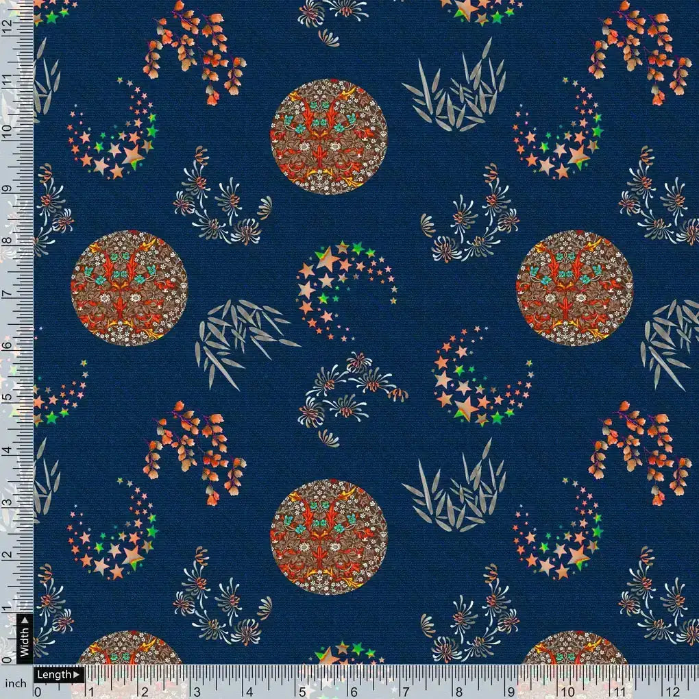Beautiful Quirky Pattern over Blue Base Digital Printed Fabric – we 0 ta01266 110 beautiful quirky pattern over blue base digital printed fabric 4