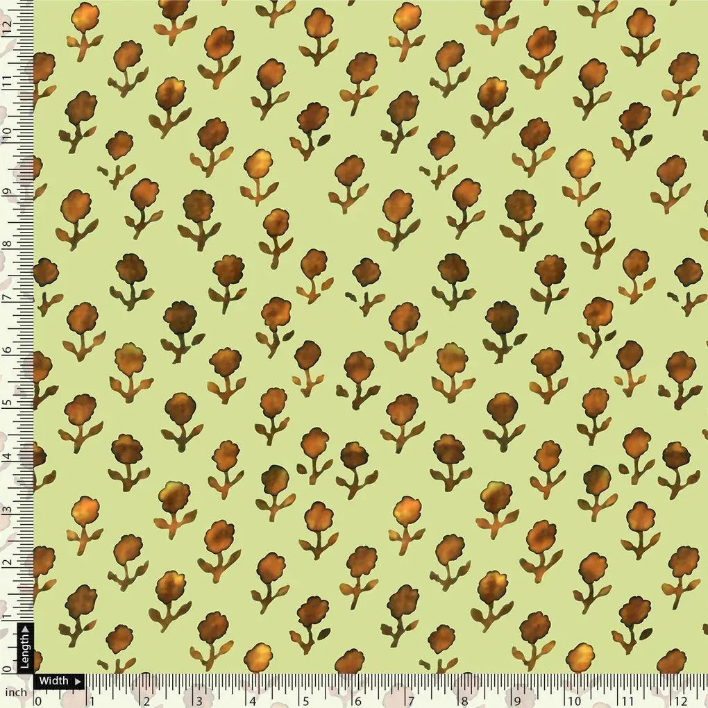 Tiny Golden Flower With Deco Colour Digital Printed Fabric - Weightless – we 0 ta0244 110 tiny golden flower with deco colour digital printed fabric weightless 4