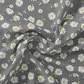 White Aster With Gray Background Digital Printed Fabric - Weightless – we 0 ta05678 110 white aster with gray background digital printed fabric weightless 1