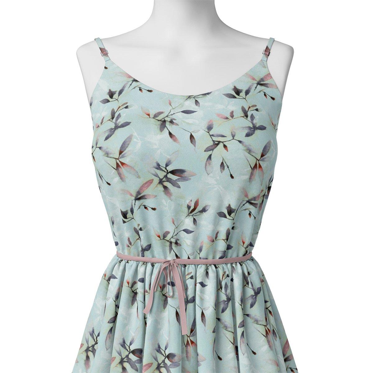 Bluish Thin And Light Leaves Digital Printed Fabric - Weightless – we 0 ta05861p2 110 bluish thin and light leaves digital printed fabric weightless 2