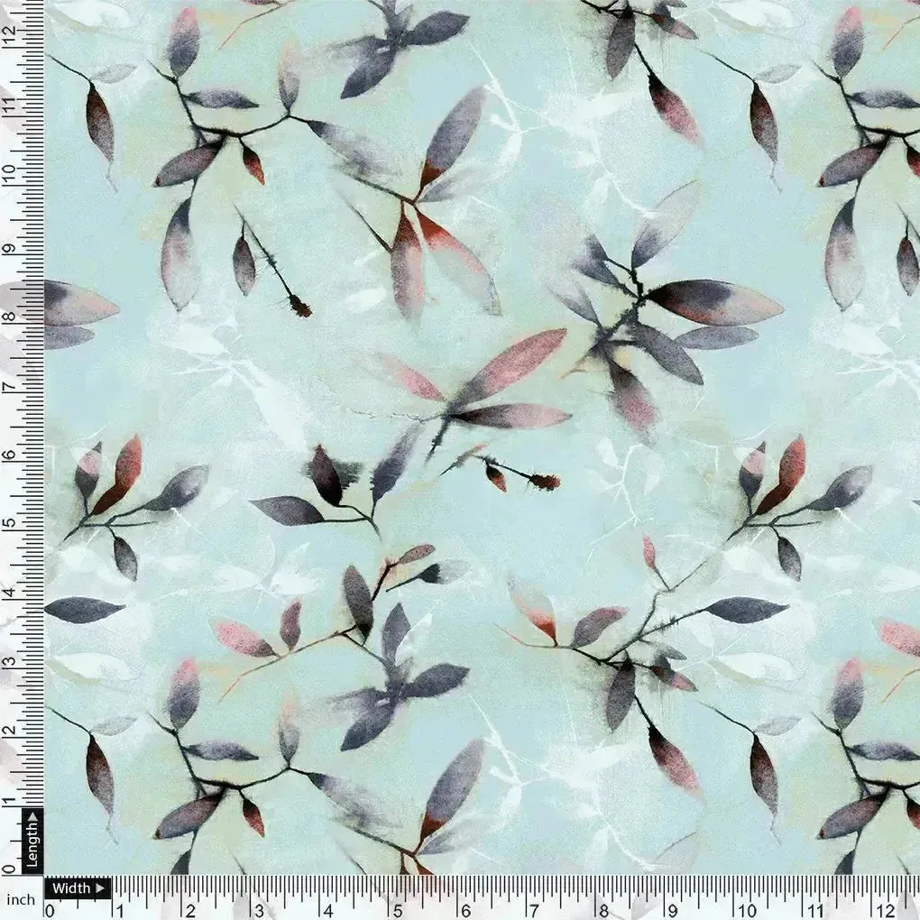 Bluish Thin And Light Leaves Digital Printed Fabric - Weightless – we 0 ta05861p2 110 bluish thin and light leaves digital printed fabric weightless 4