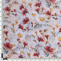 Daisy Branch Of White Flower Digital Printed Fabric - Weightless – we 0 ta06071 110 daisy branch of white flower digital printed fabric weightless 4