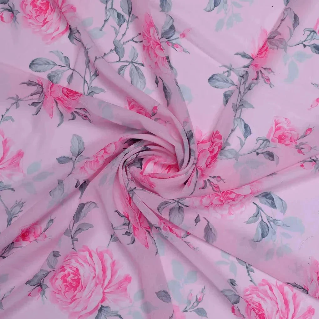 Pink Rose Allover Digital Printed Fabric - Weightless – we 0 ta06118p2 110 pink rose allover digital printed fabric weightless 1