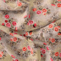Vintage Art Of Roses With Leaves Digital Printed Fabric - Weightless – we 0 ta06278c 110 vintage art of roses with leaves digital printed fabric weightless 4