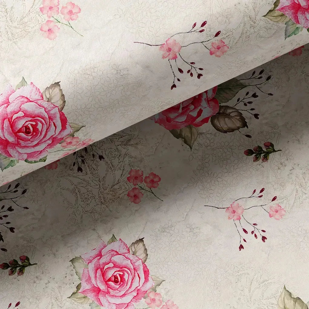 Beautiful Floating Pink Rose Digital Printed Fabric – we 0 ta06472 110 beautiful floating pink rose digital printed fabric 3