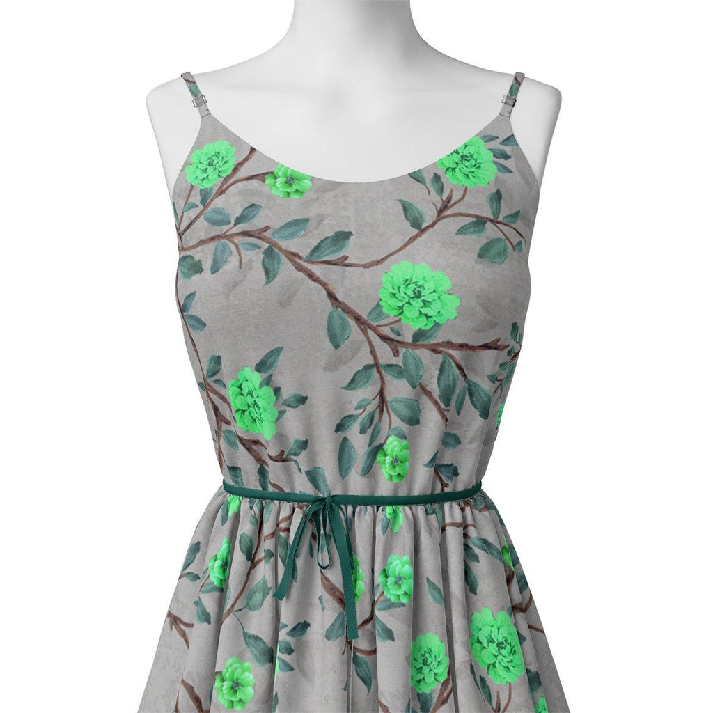 Green Flower And Brach Digital Printed Fabric - Weightless – we 0 ta06641p2 110 green flower and brach digital printed fabric weightless 2