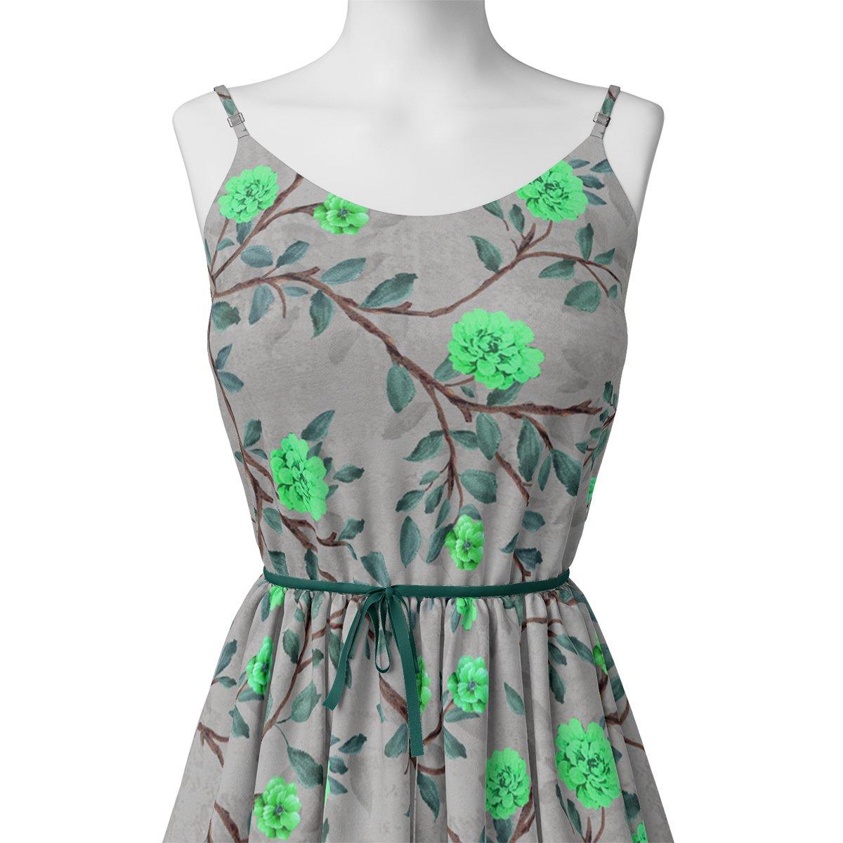 Green Flower And Brach Digital Printed Fabric - Weightless – we 0 ta06641p2 110 green flower and brach digital printed fabric weightless 2