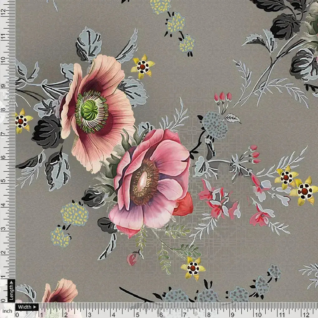 Vintage Flower Bunch Digital Printed Fabric - Weightless – we 0 ta06648 110 vintage flower bunch digital printed fabric weightless 4