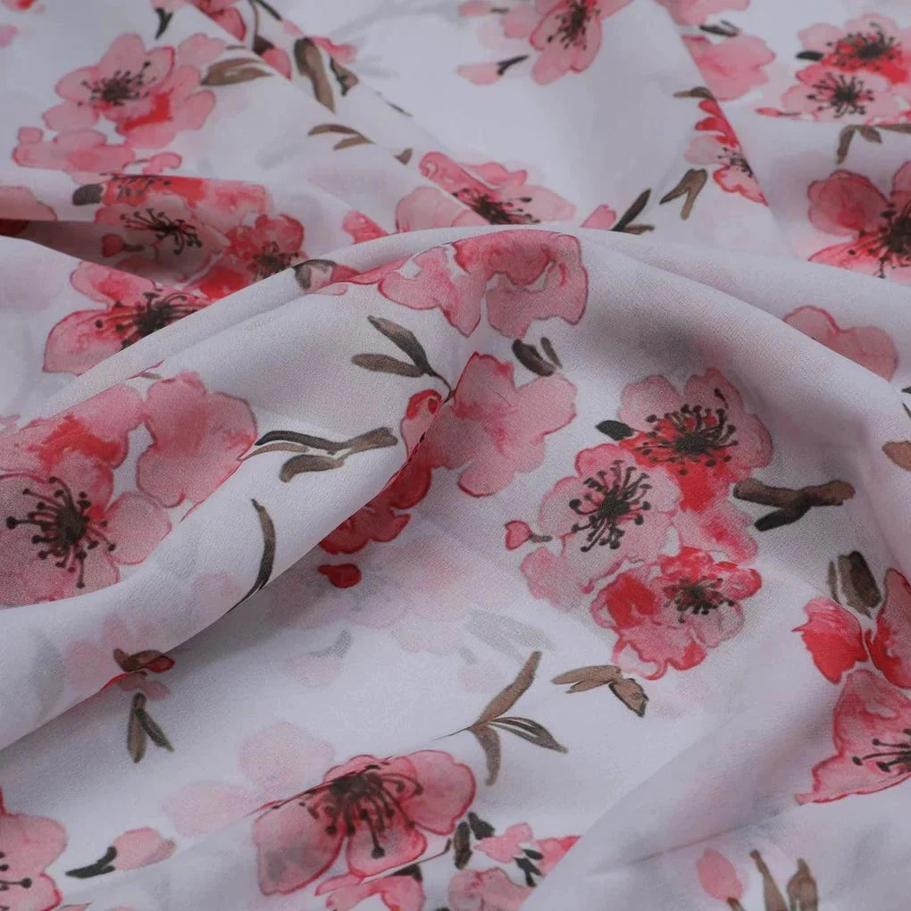 Beautiful Red Flowers over White Base Digital Printed Fabric – we 0 ta06840p1 110 beautiful red flowers over white base digital printed fabric 3