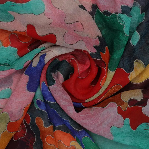 Multicolor Jigsaw type Digital Printed Fabric – we 0 ta07046 110 multicolor jigsaw type digital printed fabric 1