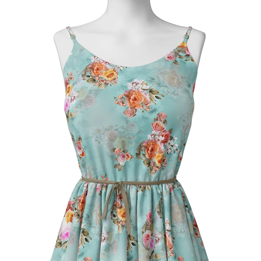 Beautiful Wite Orchid Flower Digital Printed Fabric - Weightless – we 0 ta07379p1 110 beautiful wite orchid flower digital printed fabric weightless 2