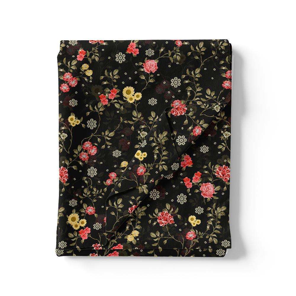 Beautiful Calico Flower With Branch Digital Printed Fabric - Weightless – we 0 ta075015p 110 beautiful calico flower with branch digital printed fabric weightless 3
