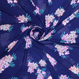Violet Flower Bunch Digital Printed Fabric - Weightless – we 0 ta07525 110 violet flower bunch digital printed fabric weightless 1