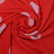Huge Red Polka Dot Digital Printed Fabric  - Weightless – we 0 ta07539 110 huge red polka dot digital printed fabric weightless 1