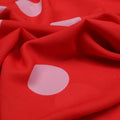 Huge Red Polka Dot Digital Printed Fabric  - Weightless – we 0 ta07539 110 huge red polka dot digital printed fabric weightless 3