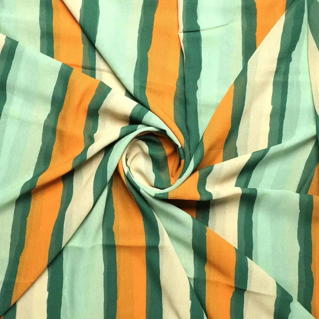 Yellow Green Stripes Digital Printed Fabric - Weightless – we 0 ta07540 110 yellow green stripes digital printed fabric weightless 2