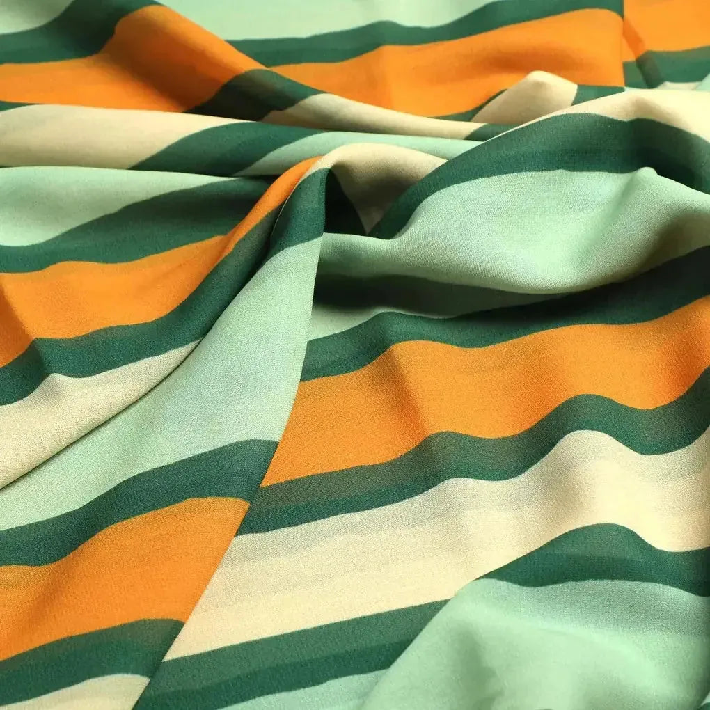 Yellow Green Stripes Digital Printed Fabric - Weightless – we 0 ta07540 110 yellow green stripes digital printed fabric weightless 4