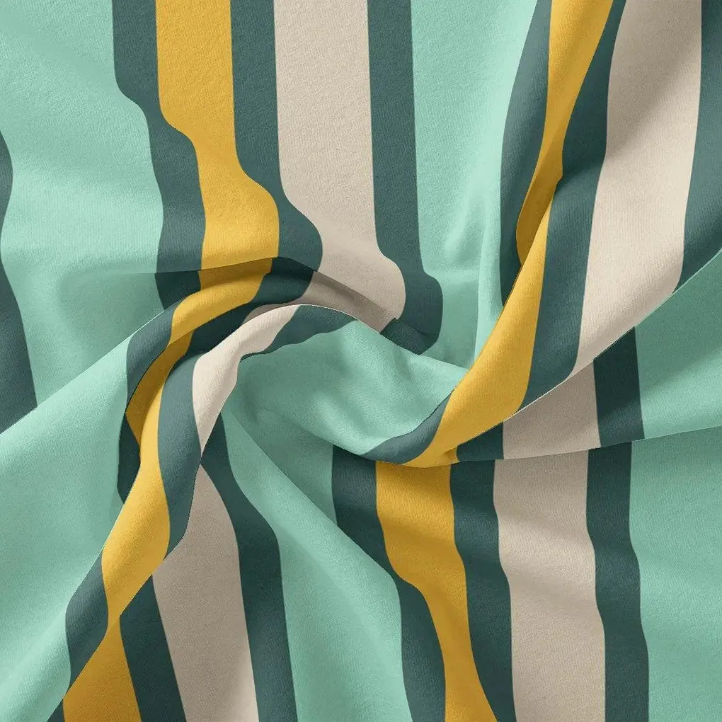 Green And Yellow Stripes Combo Digital Printed Fabric  - Weightless – we 0 ta07542 110 green and yellow stripes combo digital printed fabric weightless 3