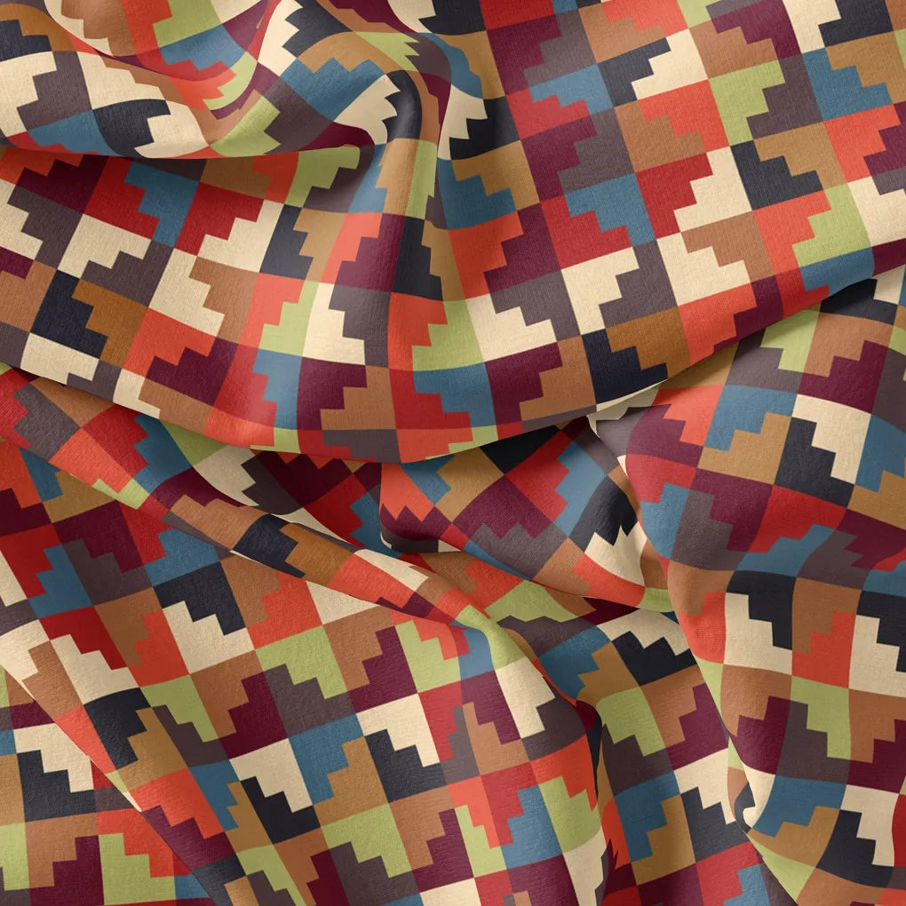 Multicolour Abstract Colourful Digital Printed Fabric - Weightless – we 0 ta08249p 110 multicolour abstract colourful digital printed fabric weightless 3