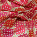 Multicolour With Flower Honeycomb Digital Printed Fabric - Weightless – we 0 ta08278p4 110 multicolour with flower honeycomb digital printed fabric weightless 3