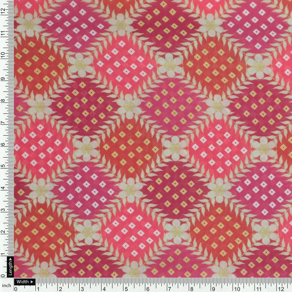 Multicolour With Flower Honeycomb Digital Printed Fabric - Weightless – we 0 ta08278p4 110 multicolour with flower honeycomb digital printed fabric weightless 4