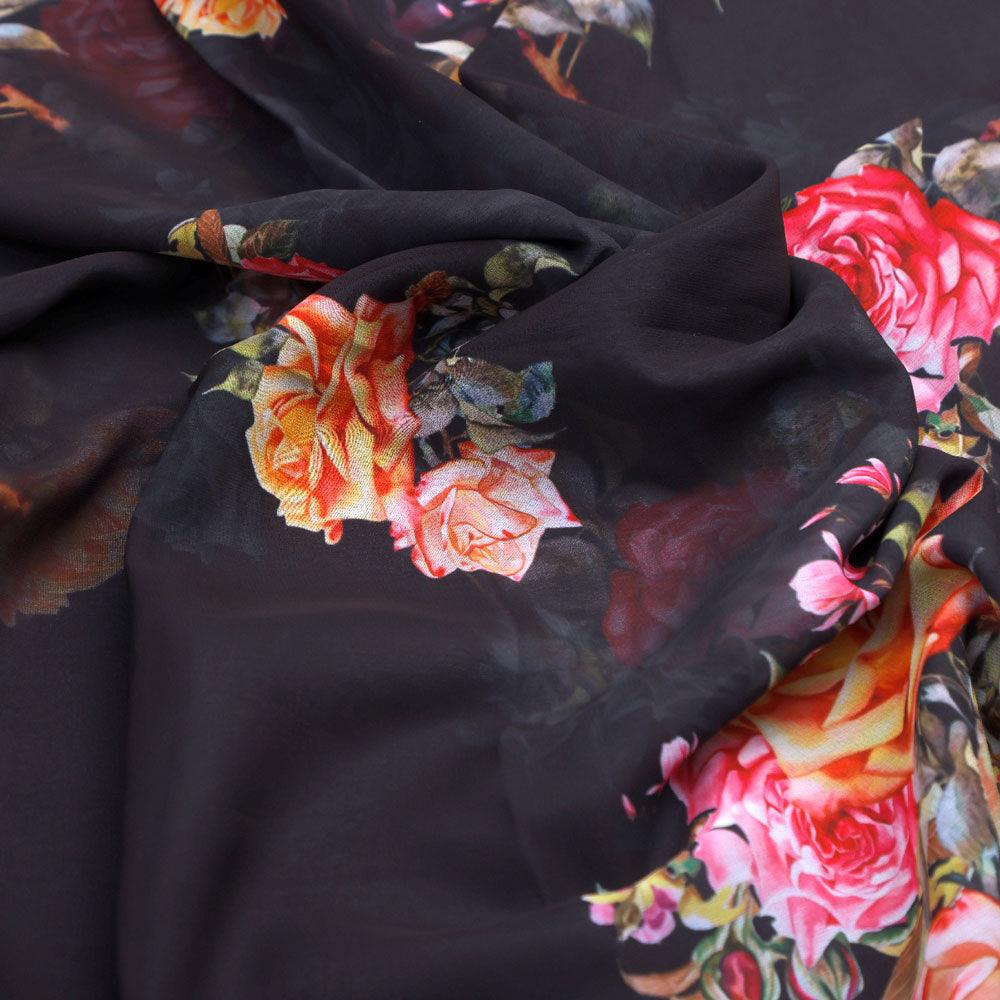 Dominant Yellow And Red Rose Digital Printed Fabric - Weightless – we 0 ta08286p1 110 dominant yellow and red rose digital printed fabric weightless 3