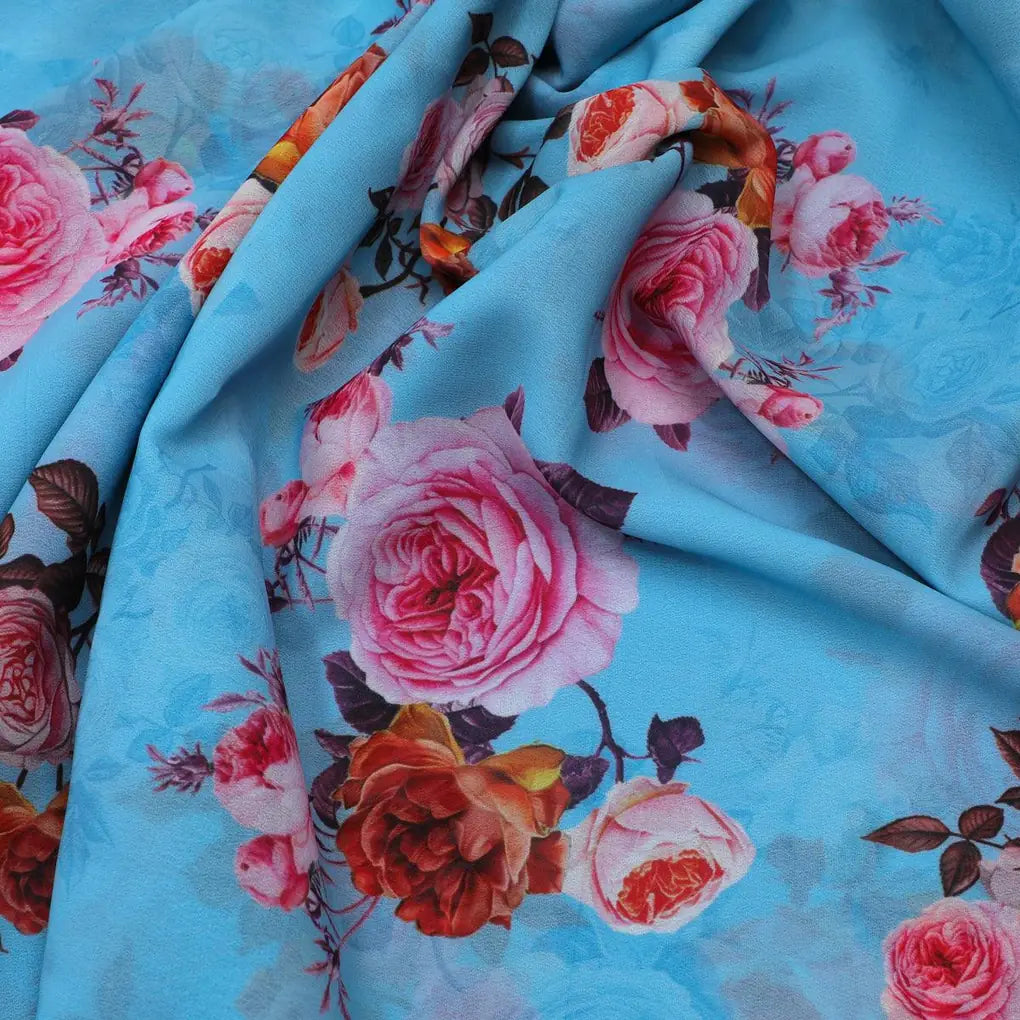 Blissful Pink Roses Digital Printed Fabric - Weightless – we 0 ta08288 110 blissful pink roses digital printed fabric weightless 3