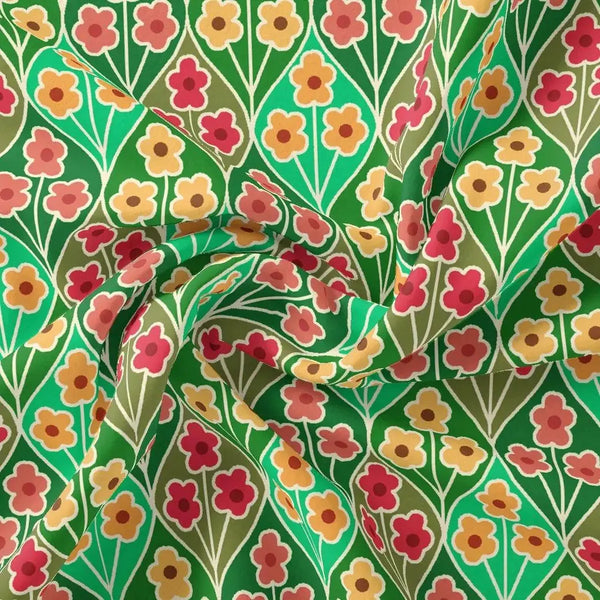 Multicolour Allmandar Flower Ogee Art Digital Printed Fabric - Weightless – we 0 ta08290p3 110 multicolour allmandar flower ogee art digital printed fabric weightless 1
