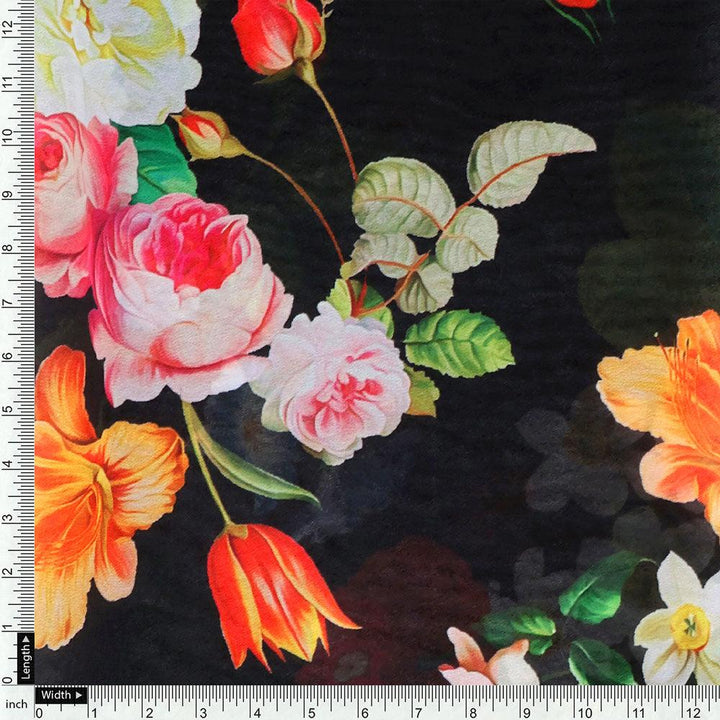 Liberty Small Floral Flower Digital Printed Fabric - Weightless - FAB VOGUE Studio®
