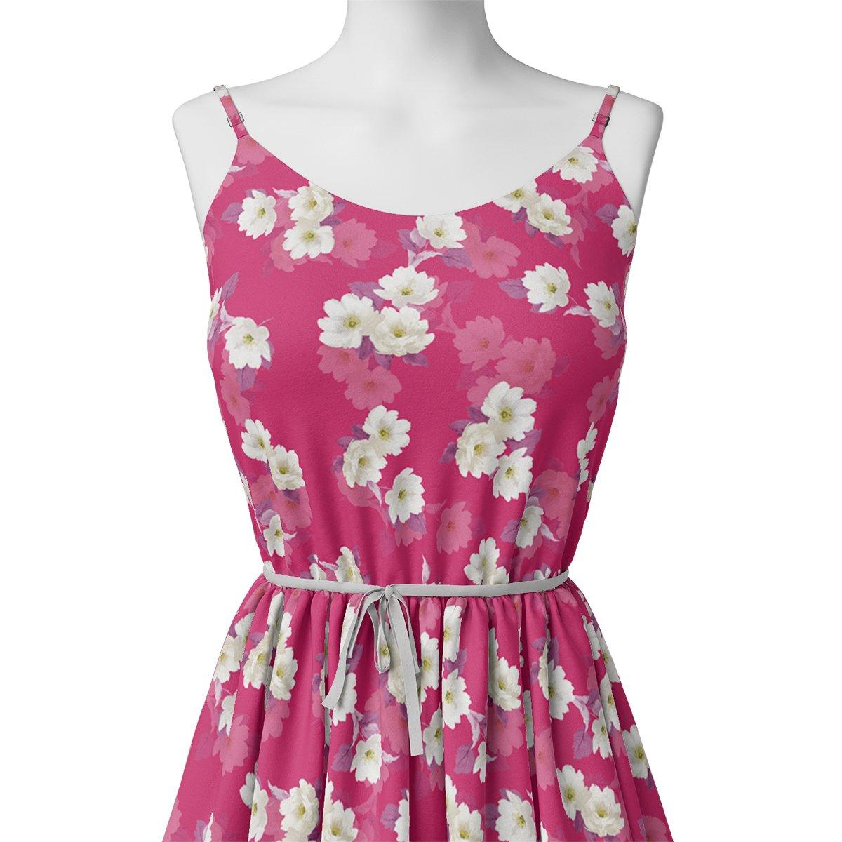 Attractive White Daffodil Flower Digital Printed Fabric - Weightless – we 0 ta08334p2 110 attractive white daffodil flower digital printed fabric weightless 2