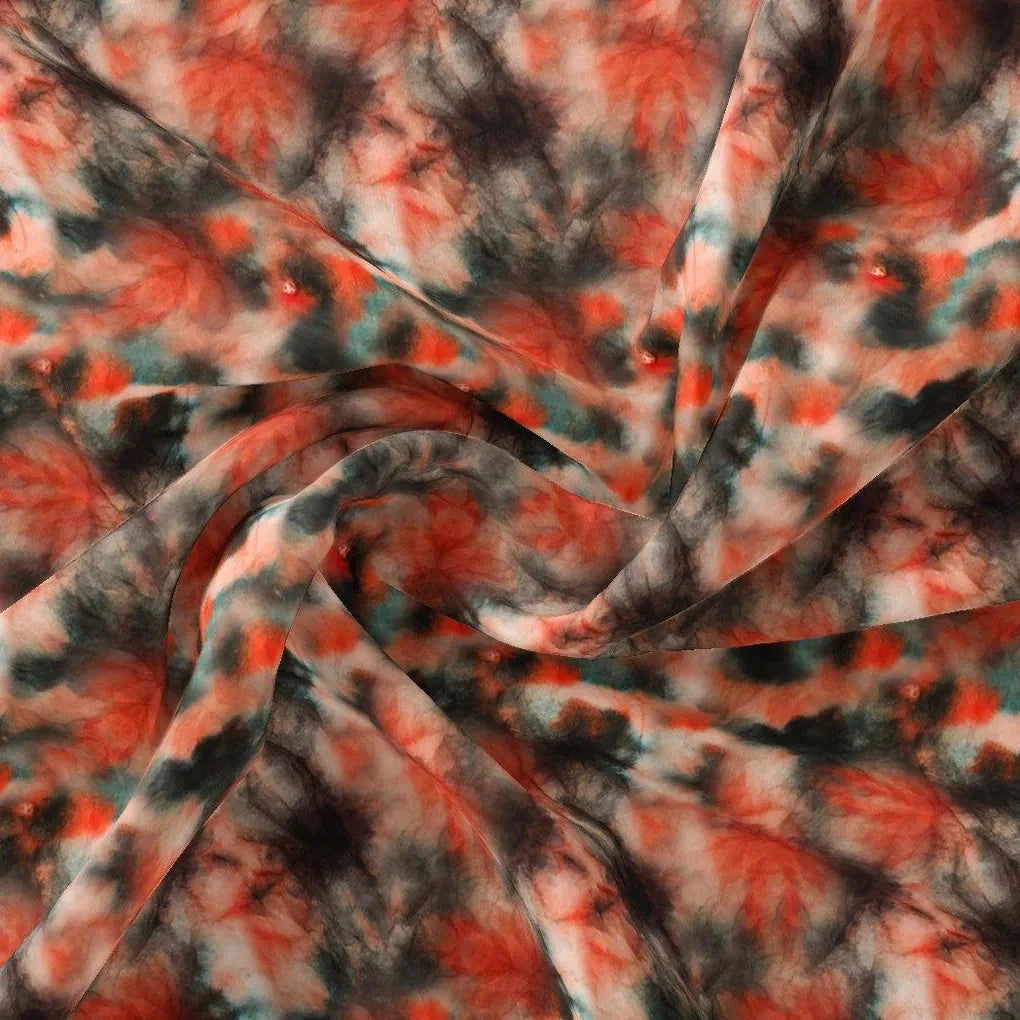 Watercolour Mapal Leafs Flower Digital Printed Fabric - Weightless – we 0 ta08367 110 watercolour mapal leafs flower digital printed fabric weightless 3