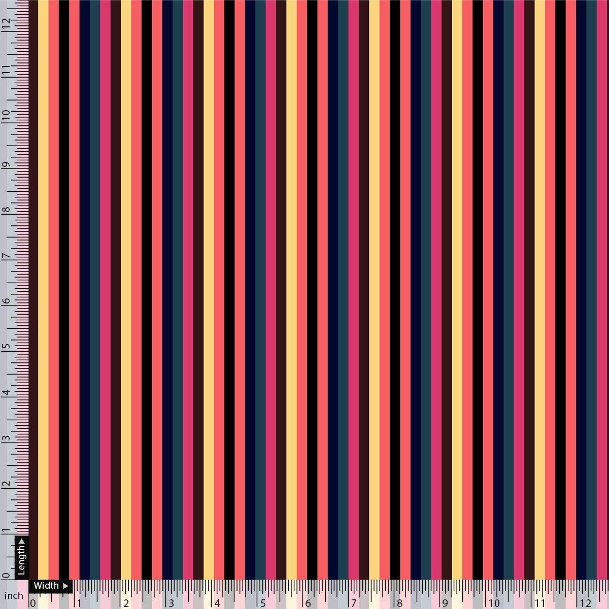 Bengal Stripes Multicolour Strips Digital Printed Fabric - Weightless – we 0 ta08372 110 bengal stripes multicolour strips digital printed fabric weightless 4