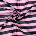Bayadere Stripes Black With Pink Digital Printed Fabric - Weightless – we 0 ta08373 110 bayadere stripes black with pink digital printed fabric weightless 1