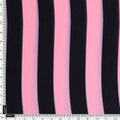 Bayadere Stripes Black With Pink Digital Printed Fabric - Weightless – we 0 ta08373 110 bayadere stripes black with pink digital printed fabric weightless 4