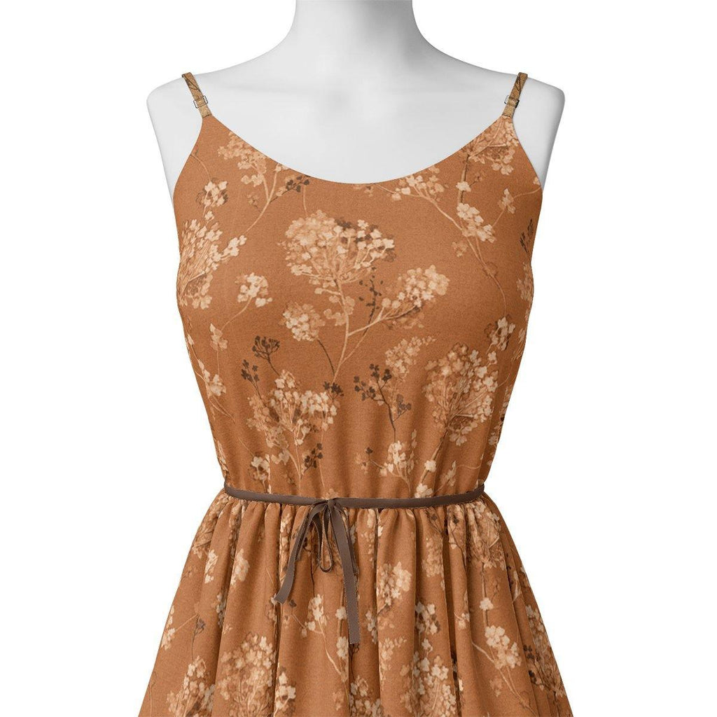 Brown Brush Painted Flower Digital Printed Fabric – we 0 ta0845 110 brown brush painted flower digital printed fabric 2