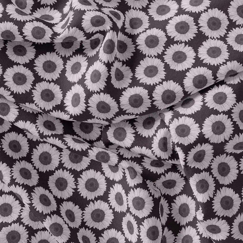 Vintage Old Sunflower Digital Printed Fabric - Weightless – we 0 ta08502 110 vintage old sunflower digital printed fabric weightless 3