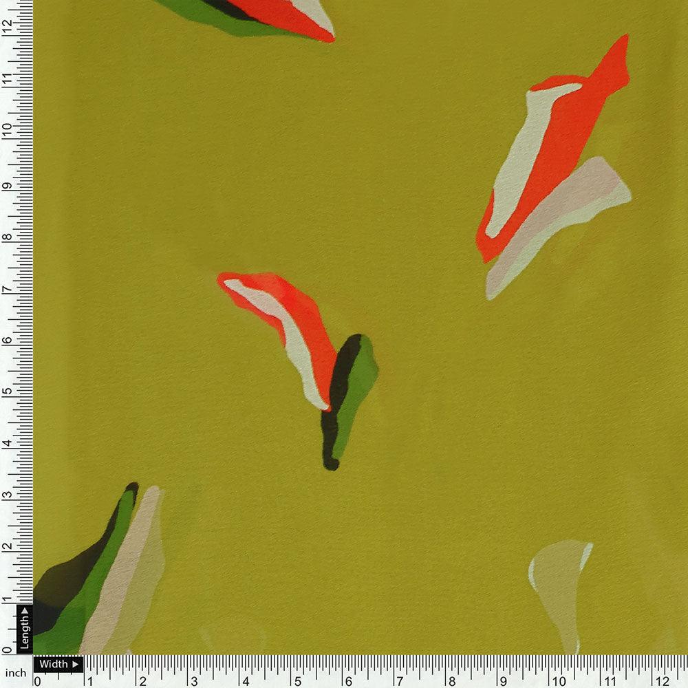 Creative Paper Art Colourful Digital Printed Fabric - Weightless - FAB VOGUE Studio®