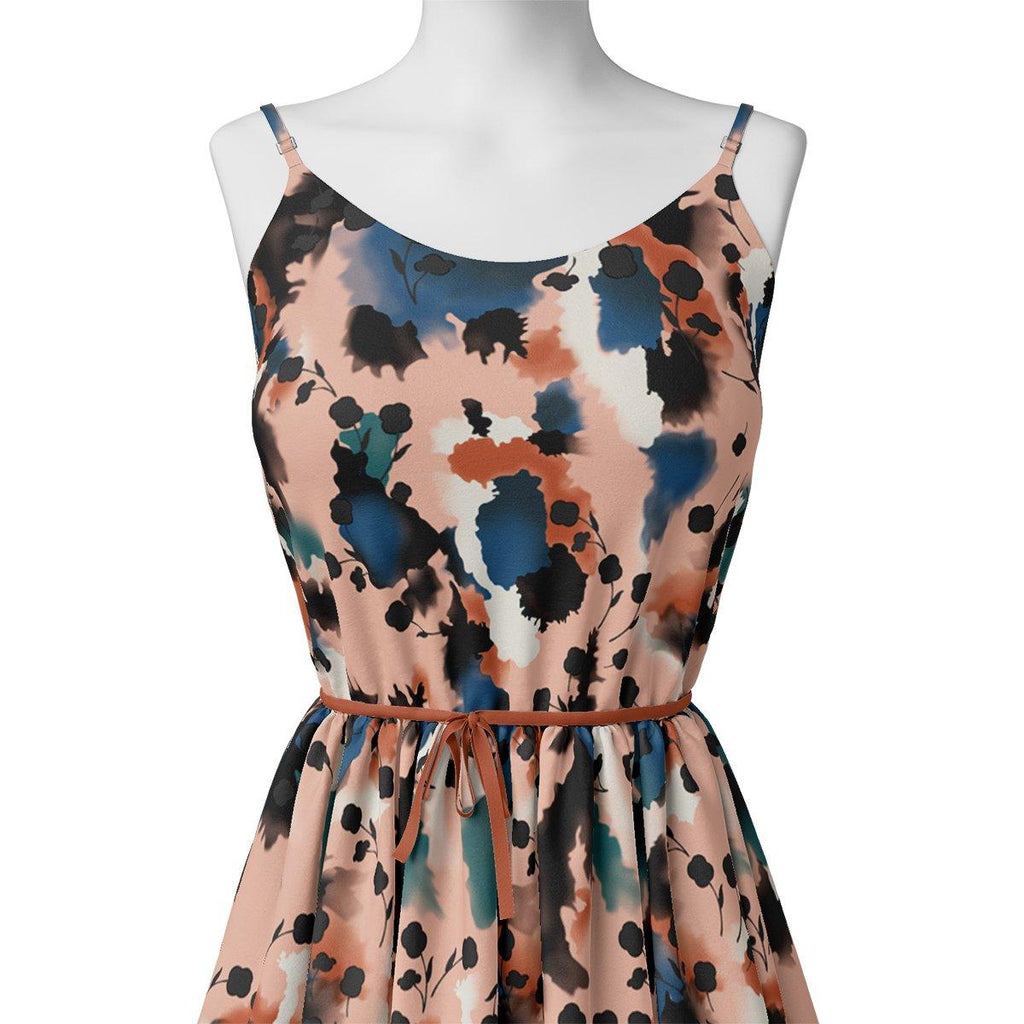 Watercolour Spot With Flower Digital Printed Fabric - Weightless – we 0 ta08520 110 watercolour spot with flower digital printed fabric weightless 2