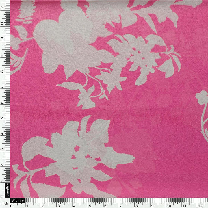 Vintage Old Spoted Flower Digital Printed Fabric - Weightless - FAB VOGUE Studio®