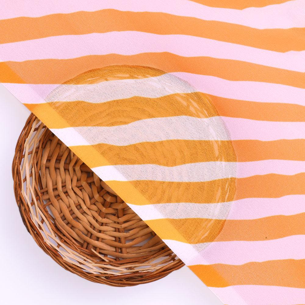 Barcode Stripe Waving Patterns Digital Printed Fabric - Weightless - FAB VOGUE Studio®