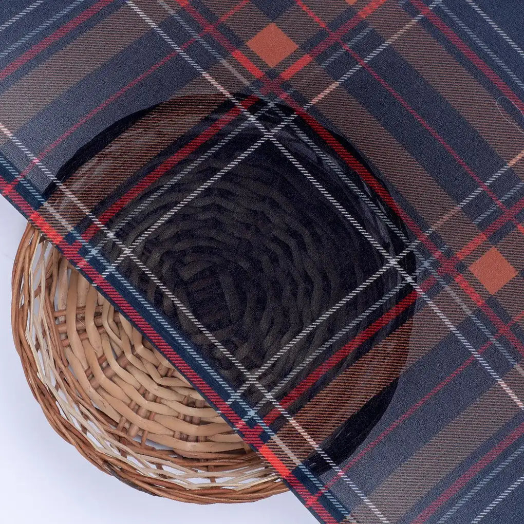 Morden Browny Checkered Digital Printed Fabric - Weightless – we 0 ta08597 110 morden browny checkered digital printed fabric weightless 2