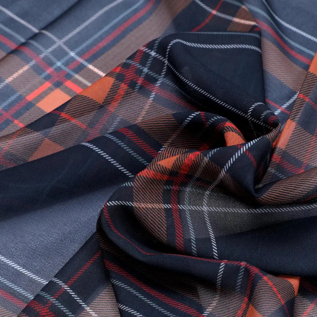 Morden Browny Checkered Digital Printed Fabric - Weightless – we 0 ta08597 110 morden browny checkered digital printed fabric weightless 3