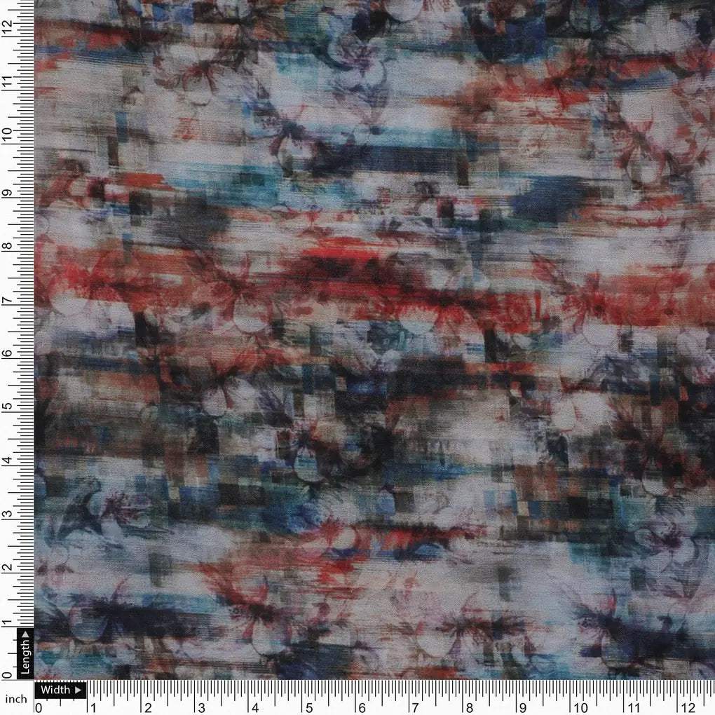 Vintage Plumeria Painted Flower Digital Printed Fabric - Weightless – we 0 ta08656 110 vintage plumeria painted flower digital printed fabric weightless 4